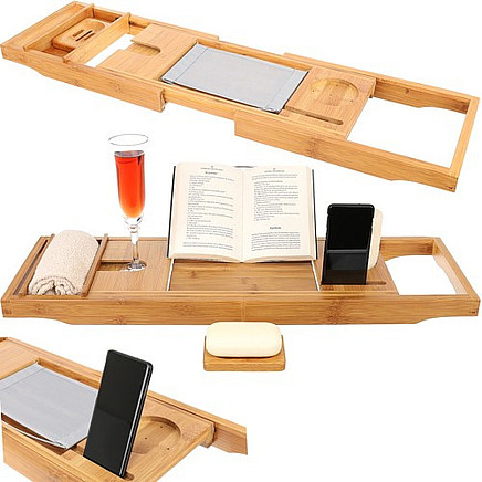 Bath shelf - bathtub cover