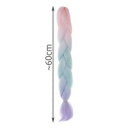 Kanekalons Sintētiskās Ombre Afro Bizes Frizūrām 60cm, Pastelis