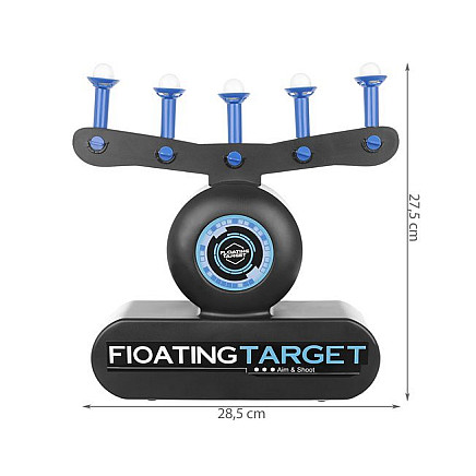 Interactive Floating Ball Shooting Game - Multicolor Electronic Shield with Adjustable Difficulty, Kids Competition Toy - Complete Set with Pistol & Arrows