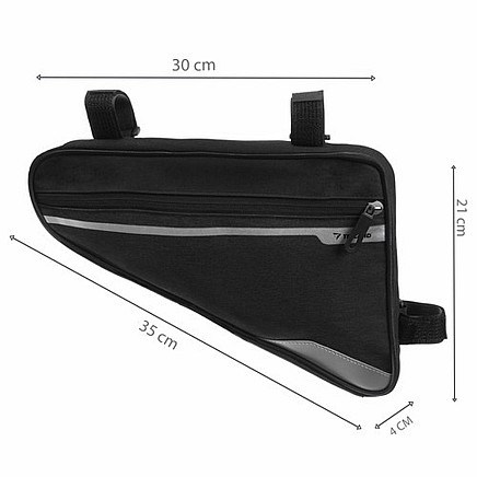 Универсальная безопасная светоотражающая сумка для велосипеда - универсальная сумка на молнии и с эластичными карманами - подходит для большинства моделей, объем 1,2 л