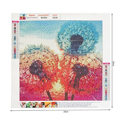 Relaxing 5D Diamond Embroidery Kit - Dandelion Pattern Art Craft, Creativity Boosting, Stress-Relieving Diamond Painting