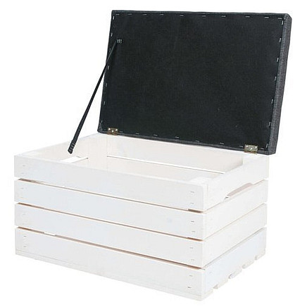 Koka Pufa Lāde Kumodes Krēsls Mājas Birojam ar Uzglabāšanas Kasti l Wooden Pouffe Dresser...