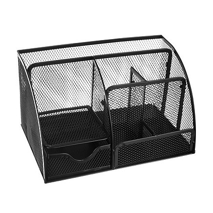 Rakstāmgalda Organizators - 6 nodalījumi, Melns