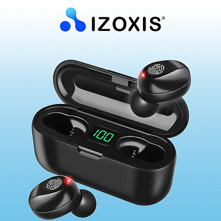 Bluetooth 5.1 Wireless Earbuds with LCD Display, Long-Range Connectivity, Quick Charge and 2000mAh Powerbank