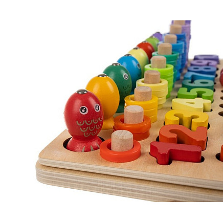 Wooden puzzle - beads DU17252