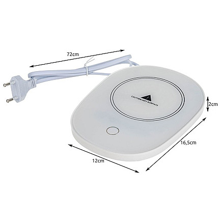 Электрический подогреватель кружек SmartTouch IntelliHeat с термостатом автоматического включения для горячих напитков - универсально подходит для керамических, металлических, стеклянных кружек и детских бутылочек, система быстрого нагрева, компактный и