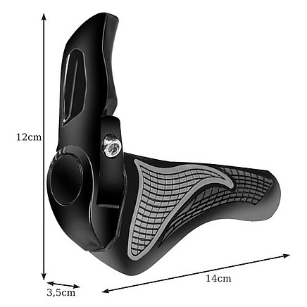 Ergonomiski pretslīdes rokturi velo stūrei drošai un ērtai braukšanai