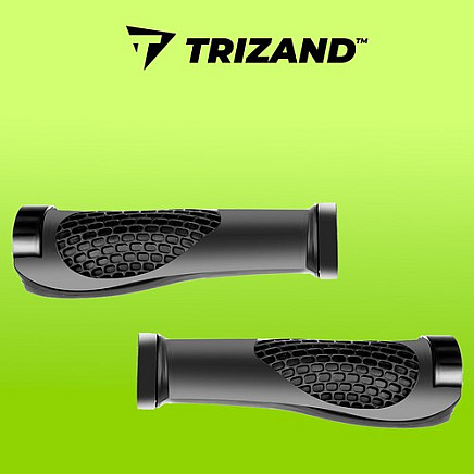 Shock-Absorbing Ergonomic Anti-Slip Cycling Handlebar Grips - Easy to Install, Profiled for Secure Grip