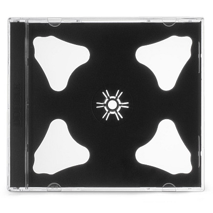 COVER IT Black plastic CD box 2 CDs, 10 mm, 10 pcs.