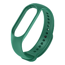 Replaceable silicone band for Xiaomi Smart Band 7 wristband bracelet dark green