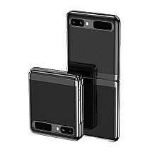 Hard case cover with electroplating bezel for Samsung Galaxy Z Flip black