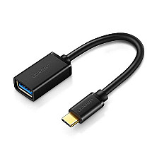 Ugreen US154 30701 Переходник USB-A 3.0 (female) / USB-C 3.0 (male) OTG - черный