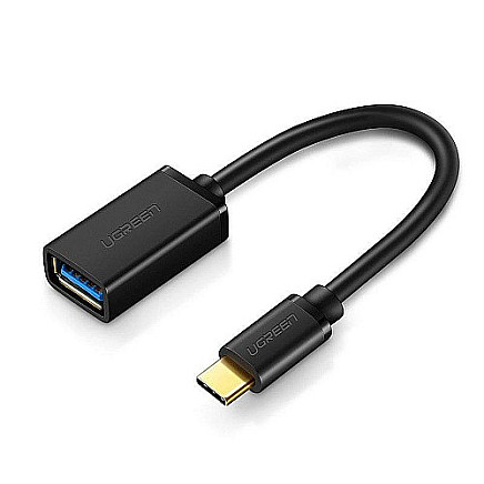 Ugreen US154 30701 Переходник USB-A 3.0 (female) / USB-C 3.0 (male) OTG - черный