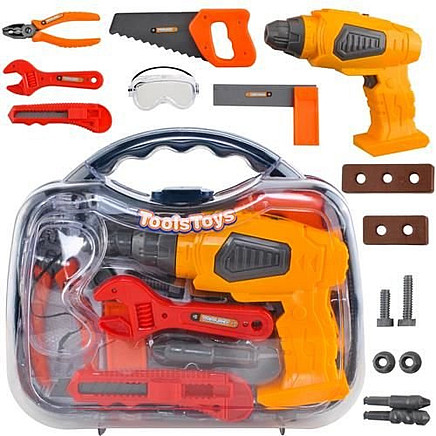 Childrens constructor with screwdriver, set