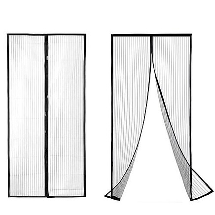 Magnetic fastening against insects - balcony net with Velcro installation, universal for indoor and outdoor use