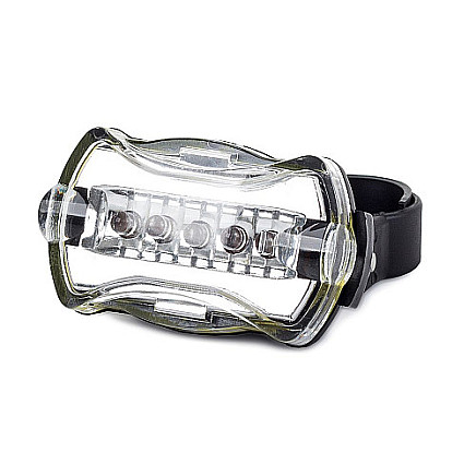 5 LED bike rear lamp white