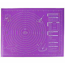 Centimetre Graduated Kitchen Mat - High Quality Plastic Stool - Flexible, Washable and Durable, Perfect for Dough Waltzing (60x45cm, Purple)