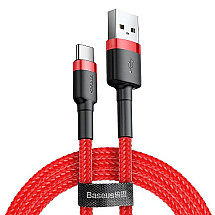 Cafule cable USB-C 2A 2m (sarkans)