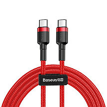 Baseus Cafule cableis USB-C PD 2.0 QC 3.0 60W 1m (sarkans)