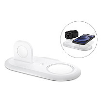 Spigen MAGFIT DUO Apple MAGSAFE & Apple Watch CHARGER STAND WHITE