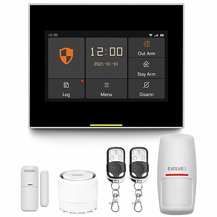 Alarmex Pro, smart wireless Wi-Fi/GSM alarm, 4.3 IPS colour display