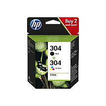 HP 304 Two-pack Black and Tri-colour Original Ink Cartridge