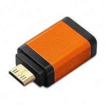 PremiumCord adapteris HDMI A tipa sieviete - mini HDMI C tipa vīrietis, oranžs