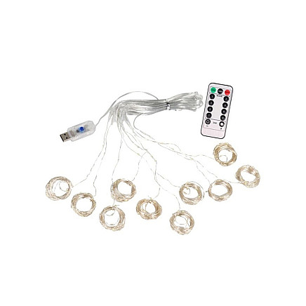 MIKRO AIZKARI 300 LED SILTI BALTS 3x3m