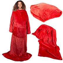 Fleece sleeved blanket warm blanket sweatshirt 140x200