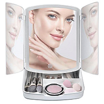 Illuminated make-up led cosmetic mirror