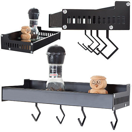 Kitchen wall shelf spice rack