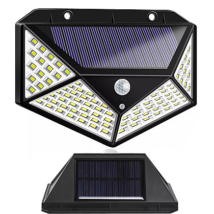 Solar lamp 100 led with twilight movement sensor