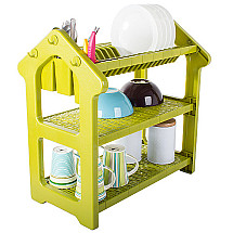 Dish drying rack drainer 3 tiers large
