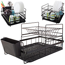 Divstāvu (divlīmeņu) trauku žāvētājs, Melns