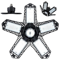 Griestu salokāmā LED darbnīcas lampa, E27, 80W, 8000LM, 6500K