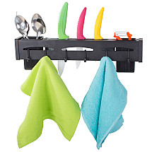 Kitchen wall-mounted shelf organiser hanger