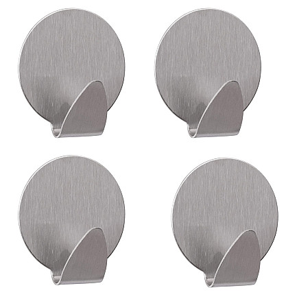 Steel self-adhesive hooks 4 pcs