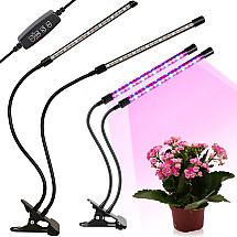 2x plant growth lamp 40 led timer usb clip