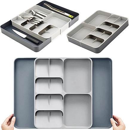 Kitchen organiser for cutlery drawer container