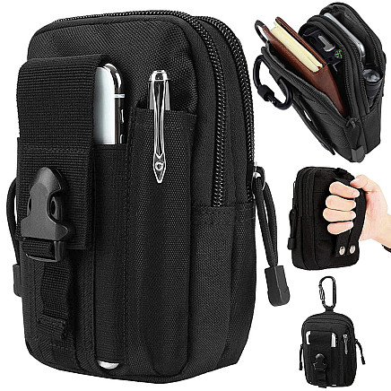 Militārā taktiskā molle josta soma Melna