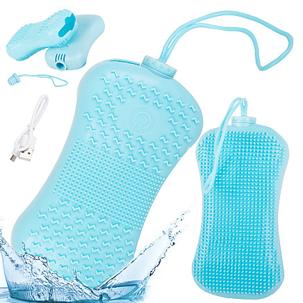 Silikona birste muguras mazgāšanai, ķermeņa masētājs, Dažādas krāsas