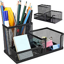 Metal desk organiser 3 compartments