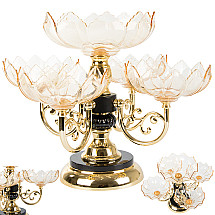 Divstāvīgs Rotējošs Saldumu un Augļu Trauks