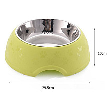 1200ml metal dog cat feeding bowl large