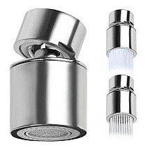 Aerator faucet extension movable 360 variable spray