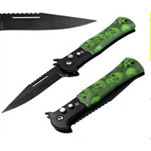 Folding steel pocket knife tactical military