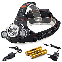 Headlamp bailong led cree xm-l t6 2 x xp-e