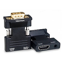 Converter adapter from hdmi to vga d-sub audio