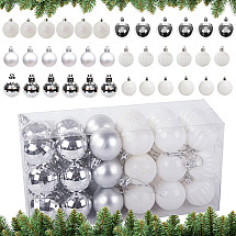 Ziemassvētku Eglīšu Bumbulīši 3Cm Komplekts 36Gab Dažādu Veidu