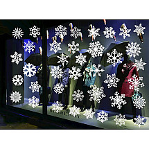 Christmas window stickers christmas trees